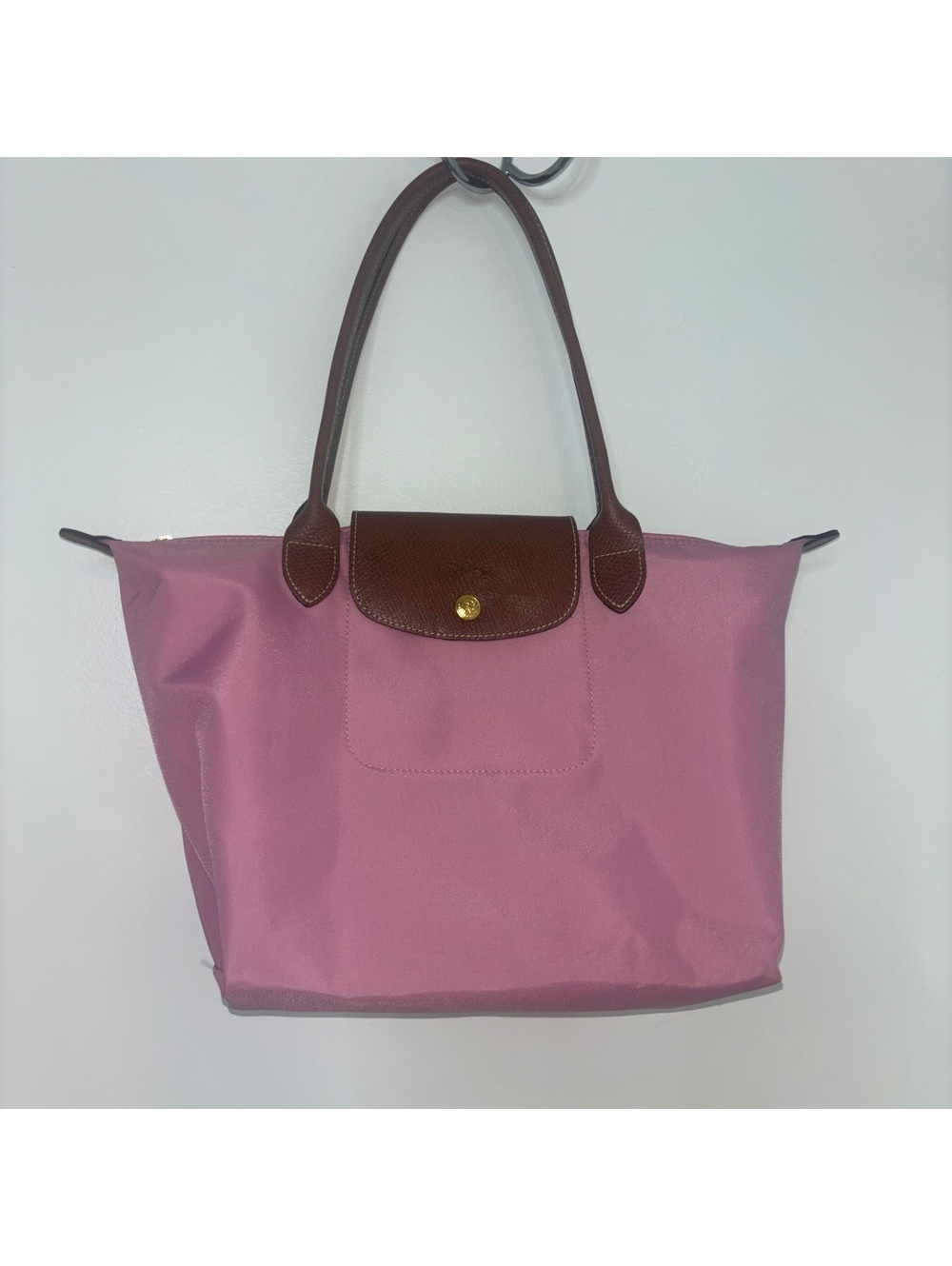 Longchamp Marshmallow Pink Nylon Le Pliage Tote